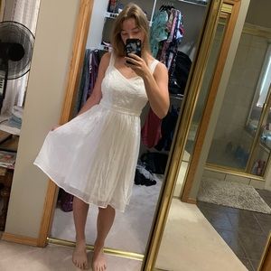 Flowy white sundress